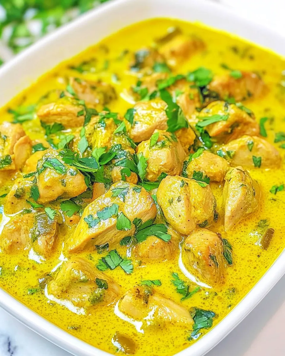 Easy Yellow Chicken Coconut Curry (Chicken Korma) recipe photo