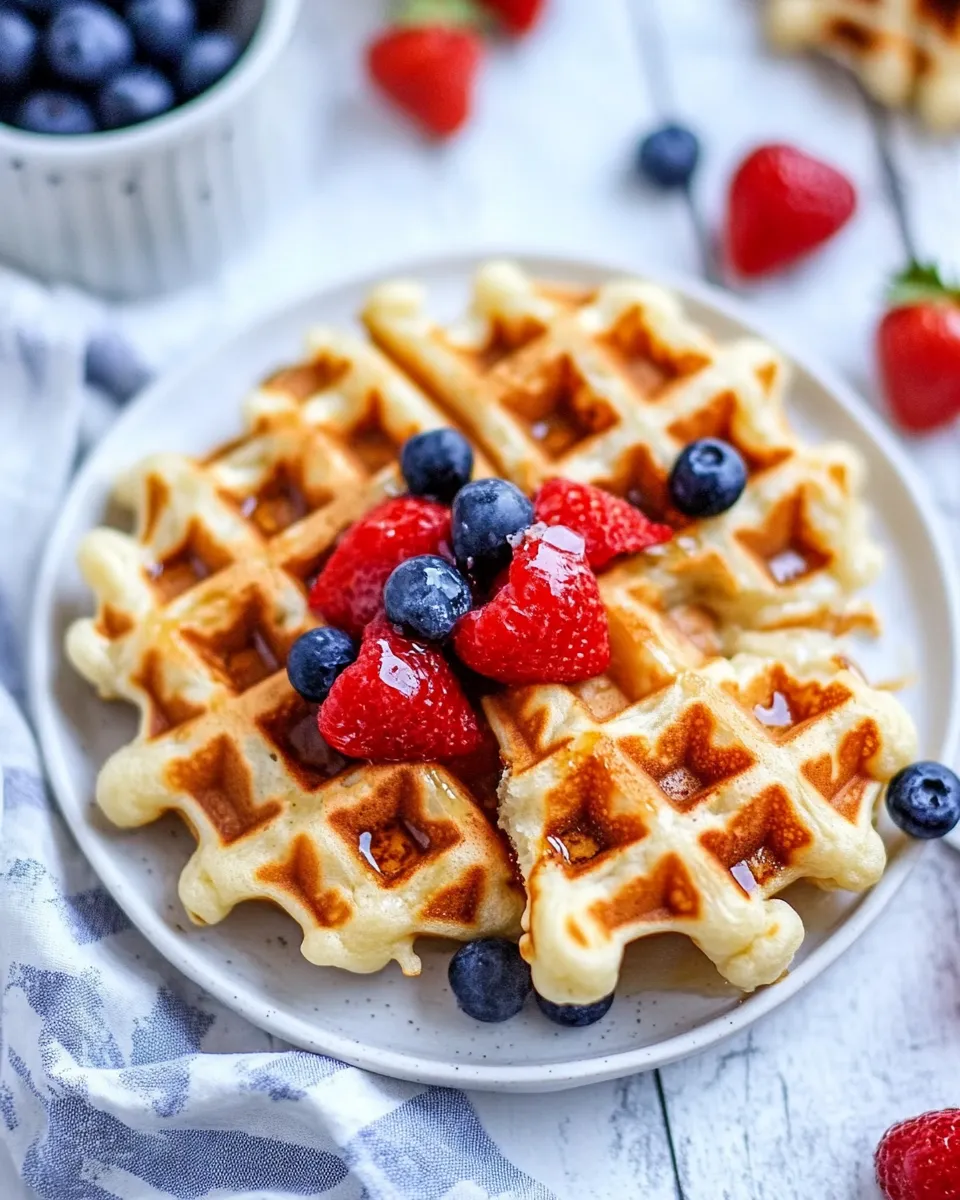 Homemade Yogurt Waffles photo