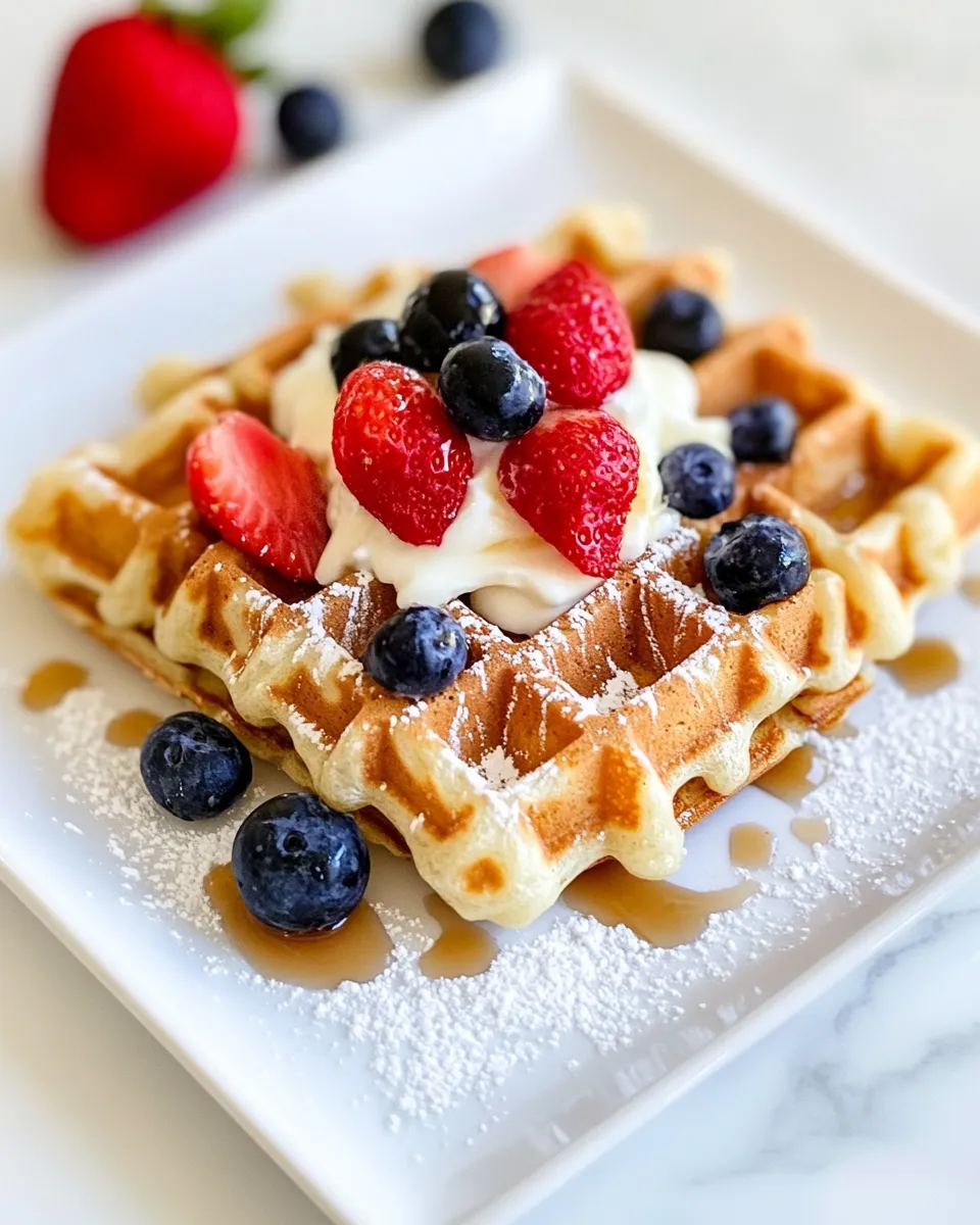 Easy Yogurt Waffles recipe photo