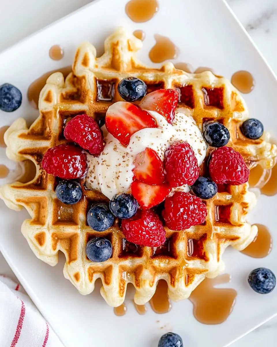 Delicious Yogurt Waffles shot