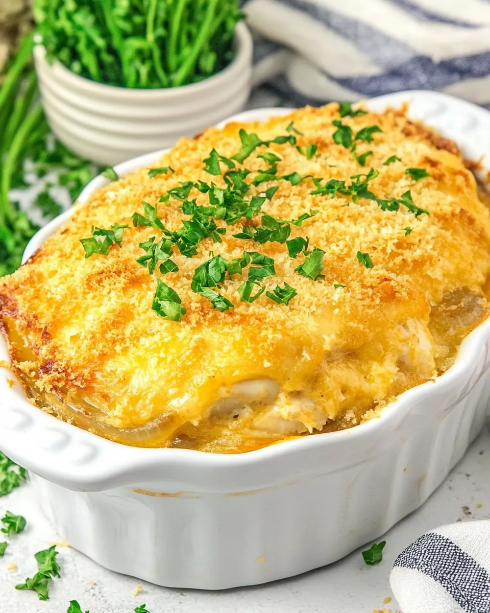 Delicious Yum Yum French Onion Chicken Casserole shot